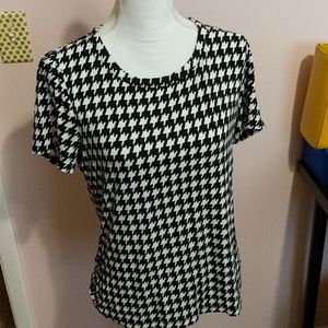 Jones New York Houndstooth T-shirt